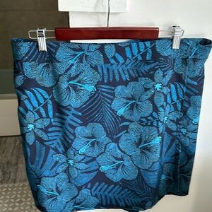 XL Hawaii Rip Skirt wrap blue skirt